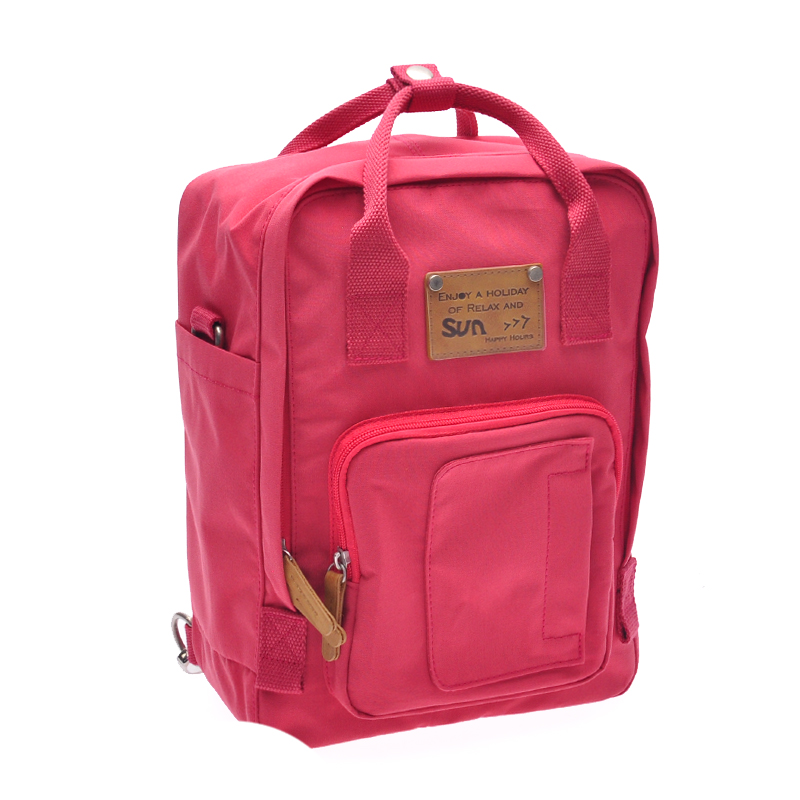 Red trendy school bags for girls