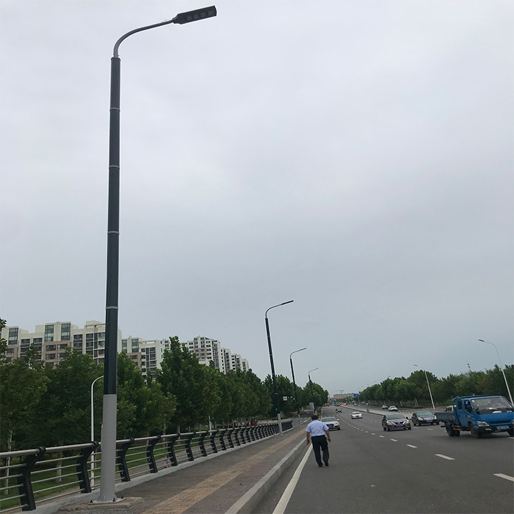 120W-150W Vertical Solar Light Pole With Flexible Solar Panel On Pole-NEWLIGHT ENERGY 120W-150W Vertical Solar Light Pole With Flexible Solar Panel On Pole-NEWLIGHT ENERGY