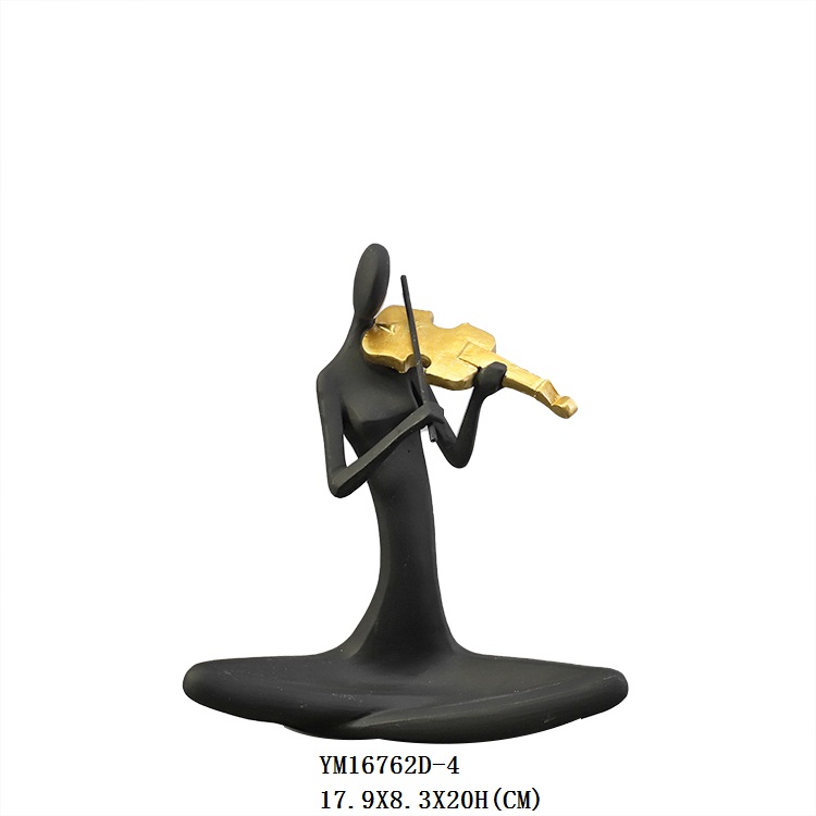 Abstract Resin Musician Figurine