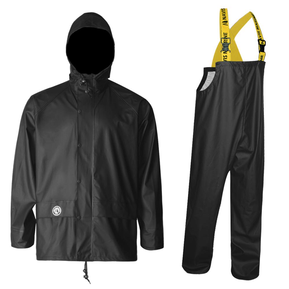 3 pieces tugas berat workwear tahan air jas jas hujan dengan celana