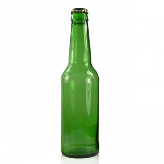 330ml botol bir hijau bentuk bulat