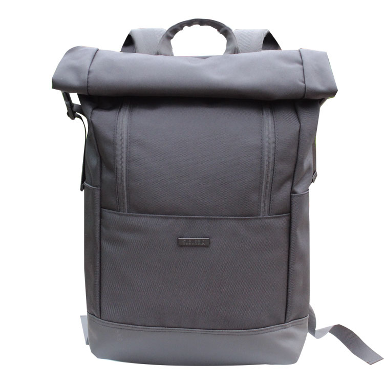 Pria Tahan Lama Kualitas Tinggi Gulungan Top Smart Backpack Bag dengan Port USB