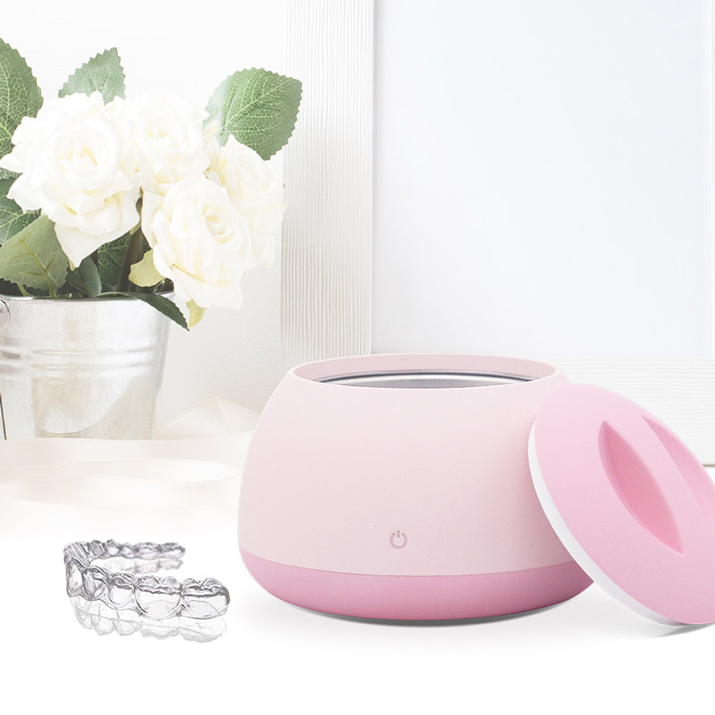 Pink Mini Rumah Tangga Ultrasonic Cleaner