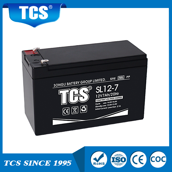 Baterai penyimpanan asam timbal baterai VRLA baterai SL12-7 TCS