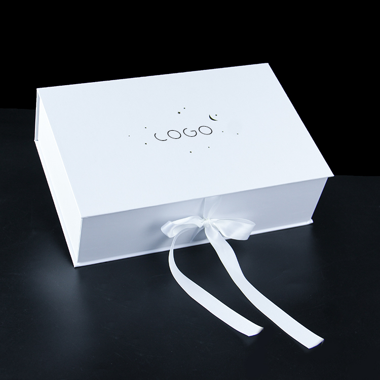 Murah massal putih bridle kertas hadiah kotak kemasan dengan pita grosir
