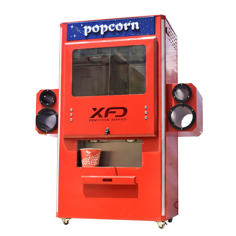 Dispenser Popcorn Layar Sentuh Red Self-Sentuh Deluxe dengan Auger