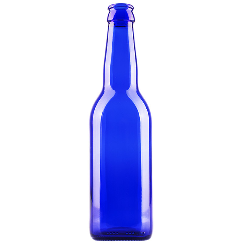 330 ml botol bir kaca kobalt biru