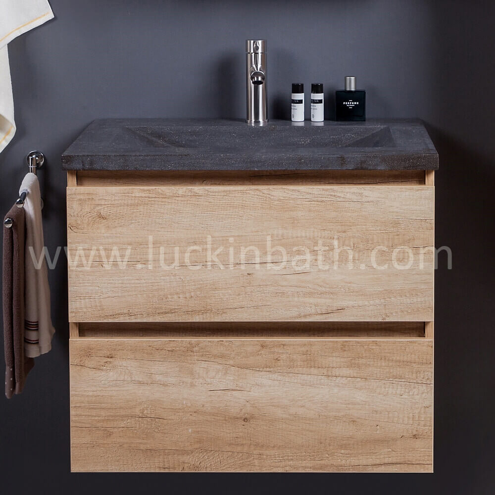 Luckinbath Wood Look Vanity Cabinet 70 dengan Basin "Piazza"