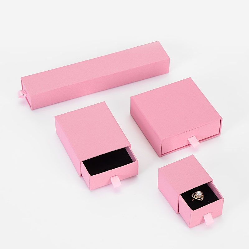 Warna Kustom Perhiasan Kecil Cincin Organizer Hadiah Kemasan Kotak Set