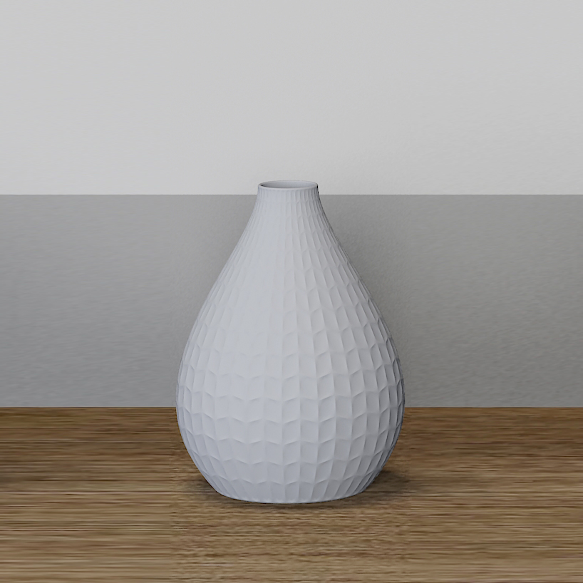 Porselen Murah Matte Grey Vas dengan Hak Cipta