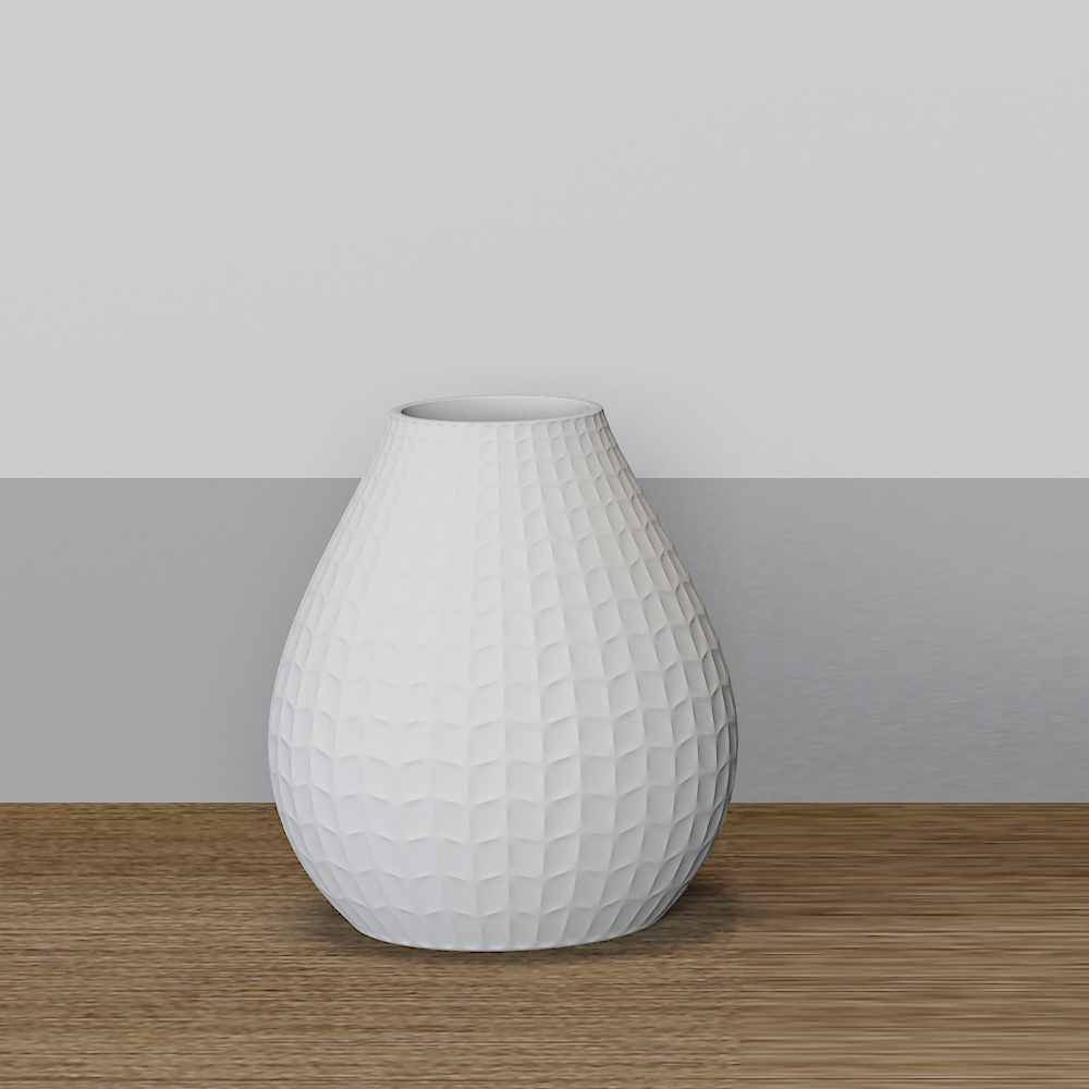 Vas porselen putih murah dengan hak cipta
