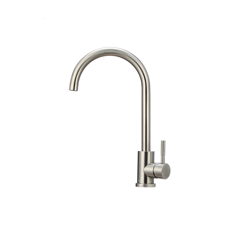 304 faucet mixer dapur stainless steel dengan pegangan tunggal 29760-SS