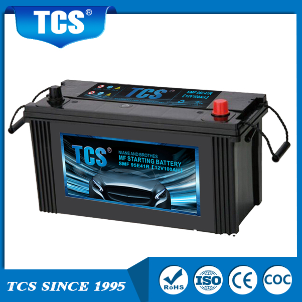 TCS Segel Perawatan Baterai Mobil Gratis 95E41R Baterai Asam Timbal