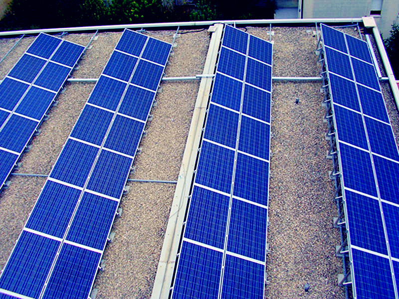 Segitiga Adjustable Solar Datar Sistem Pemasangan Datar