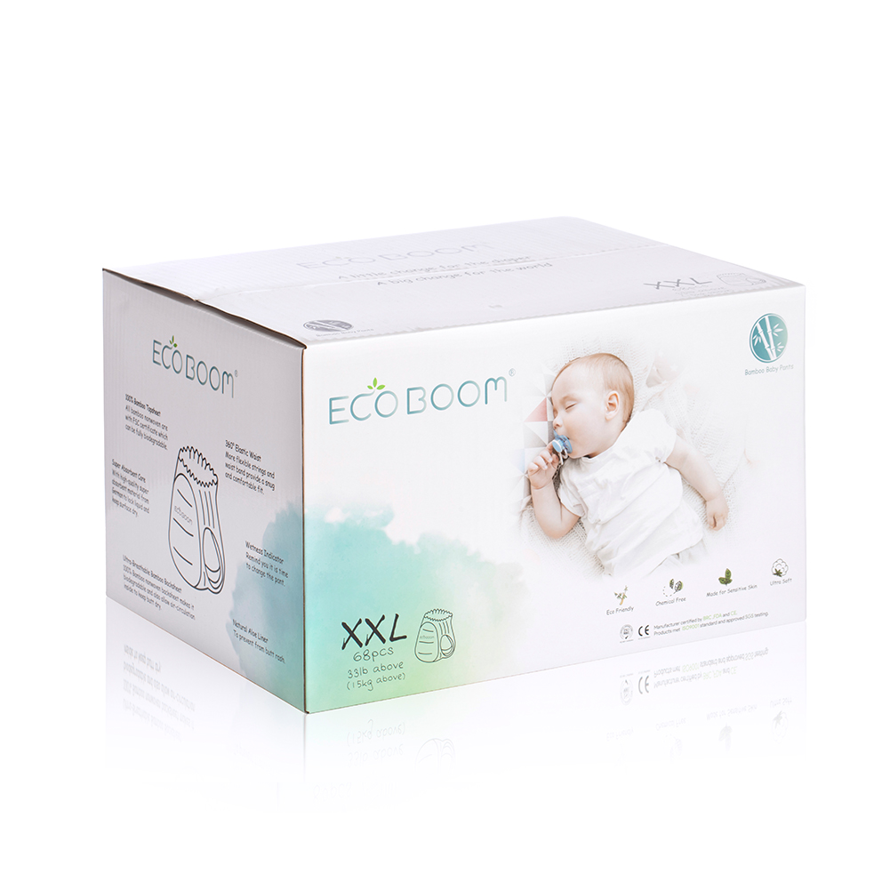 Eco Boom Bambu Bayi Celana Pelatihan Biodegradable Popok Organik XXL
