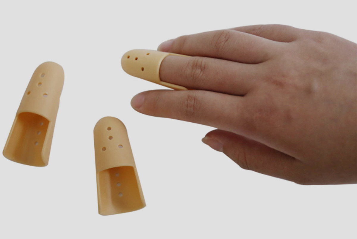 Medis dan Bernapas Stack Finger Splint Braces Plastik Kaku Dengan Tujuh Ukuran