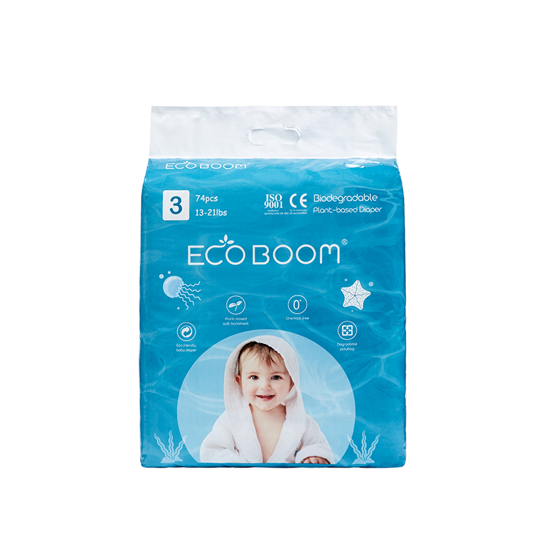 ECO BOOM Popok Berbasis Tanaman Biodegradable Paket Besar Bayi Di Polybag M