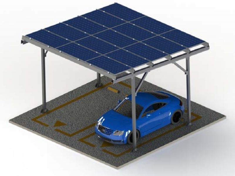 Sistem Pemasangan Carport Solar