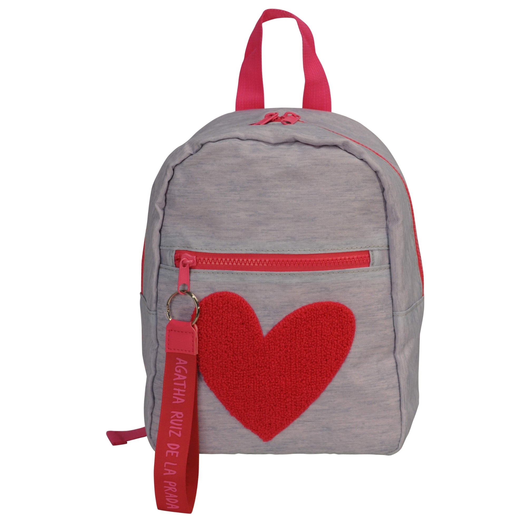 OEM Mini Ransel Nylon Purse Fashion College Bag |Daypack dengan bordir berbentuk hati