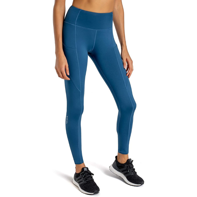 Buttery Lembut Wanita Yoga Legging Capris Dengan Kantong Pinggang Tinggi Peach Workout Celana Celana Tights Gym