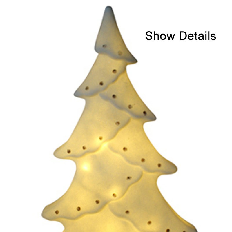 Outdoor Gunakan pohon lampu LED Natal putih dengan titik -titik