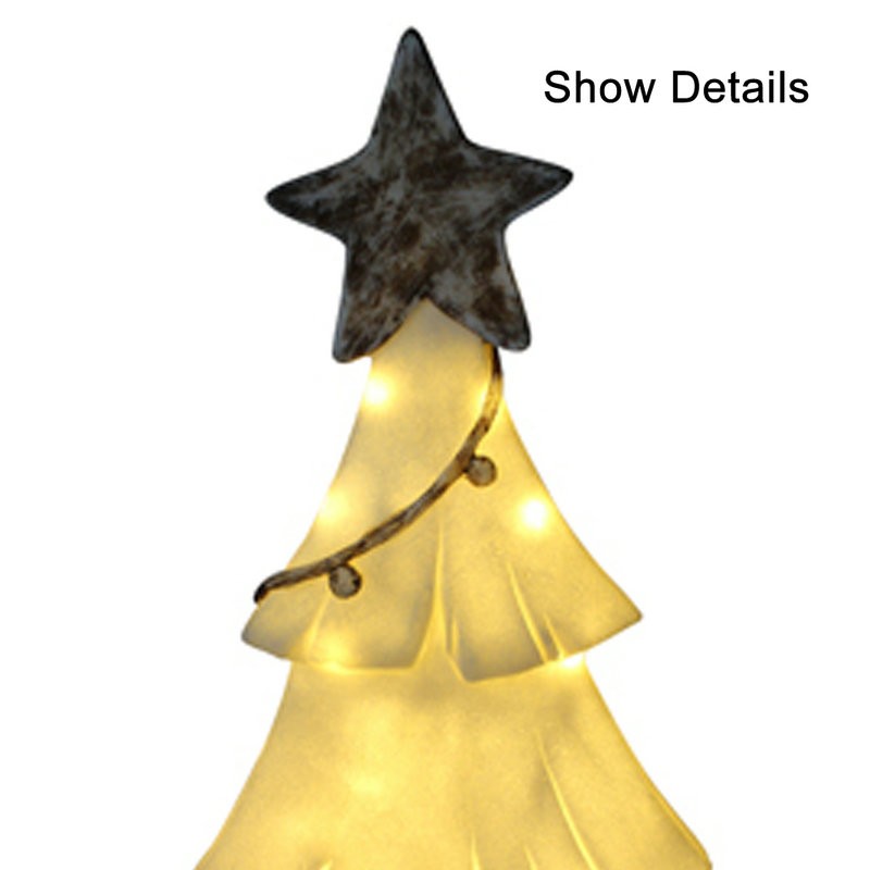 Lampu Batu Pasir Pohon Cahaya Dengan Bintang Top untuk Natal