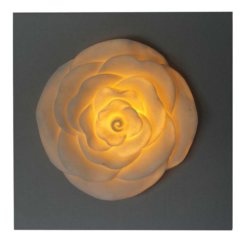 Rose Design Decorative in MDF Wood for Craft With LED Lights For Decoration