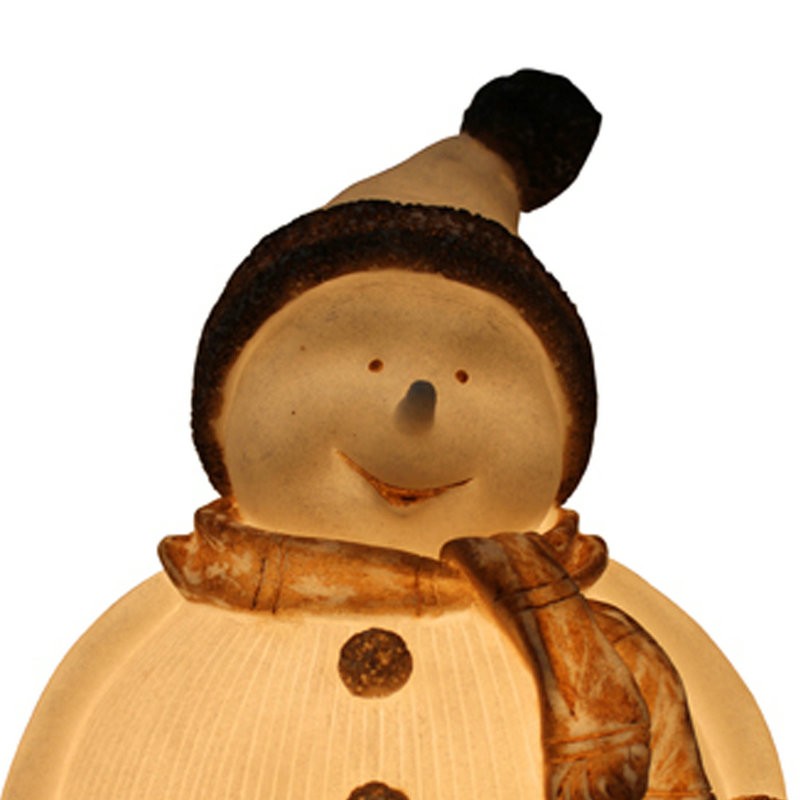 Terbaik Penjual Putih Natal Ribbed Snowman Lamp untuk digunakan dalam ruangan