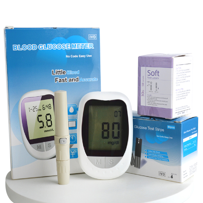 Diabetes Digital Glucometro Blood Glucose Meteran Meter Mesin Little Blood Cepat dan Akurat