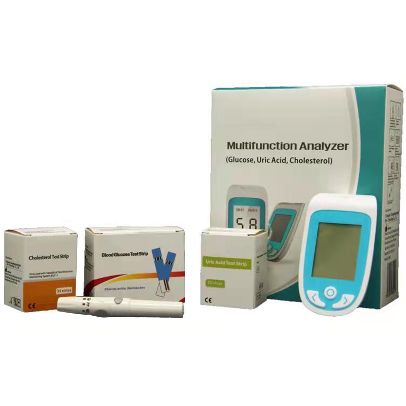 Monitor Glukosa Darah Multifungsi, Monitor Kolesterol, Meter Asam Uric