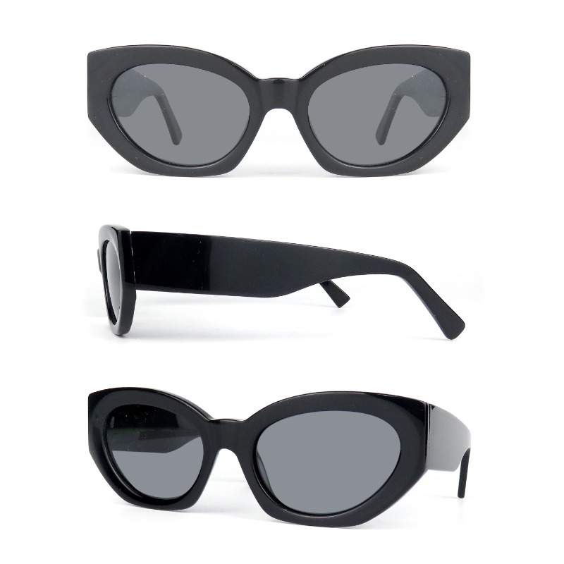 Kacamata Hitam Kustom Baru 2022 dengan Logo Branding Grosir Warna Kacamata Hitam Bingkai Asetat Mewah Pria Tren Fashion Wanita