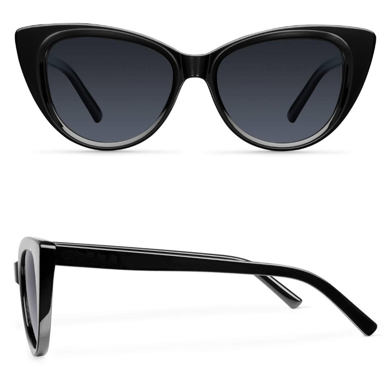 Kacamata Hitam Bingkai Plastik Mata Kucing Mewah Kelas Atas Warna Produsen Logo Kustom Baru 2022 Kacamata Hitam Trendi Fashion Pria Wanita