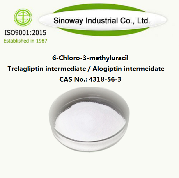 6-Chloro-3-methyluracil / Trelagliptin perantara / Alogiptin intermeidate 4318-56-3