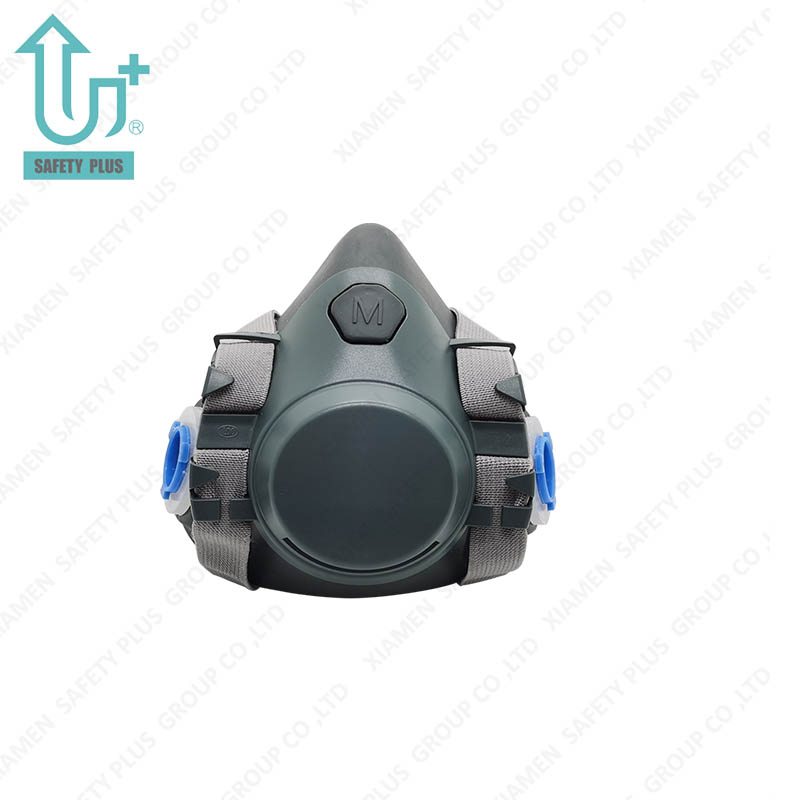 Masker Anti Beracun Perlindungan Tenaga Kerja Khusus Masker Gas Karet Filter Respirator Kimia untuk Pertambangan atau Industri APD Lainnya