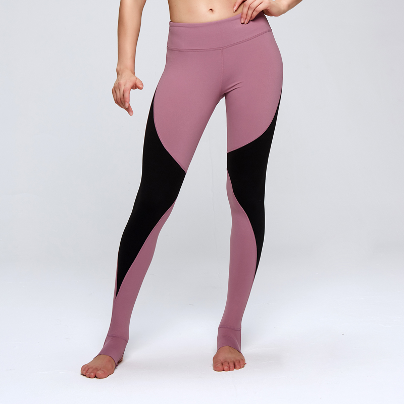 Celana yoga kompresi lembut yang nyaman dan kontrol perut di bagian tumit