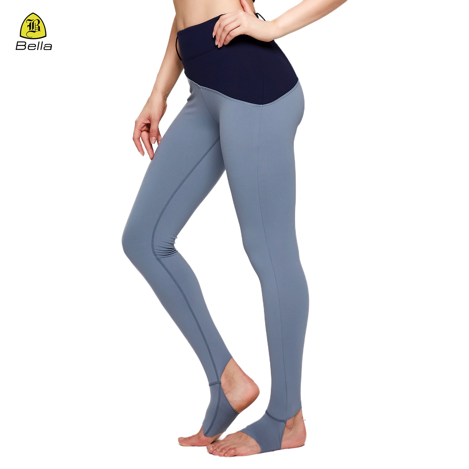 Desain gesper sabuk celana yoga kompresi lembut yang nyaman