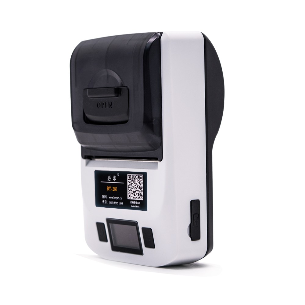 Printer bluetooth mini kode batang label termal portabel 58mm