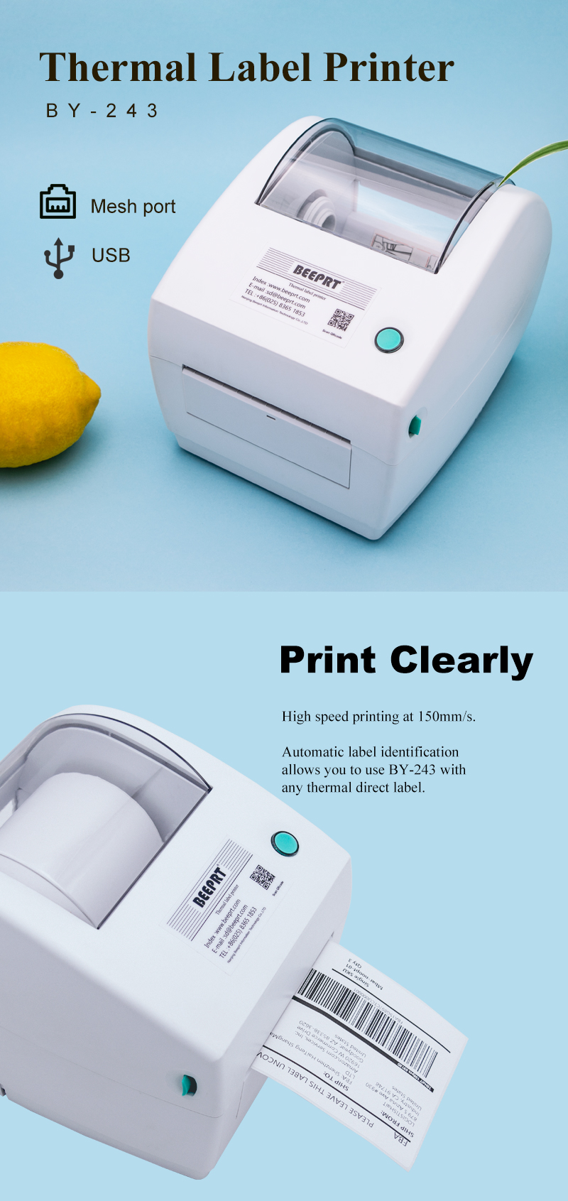 printer stiker label mini