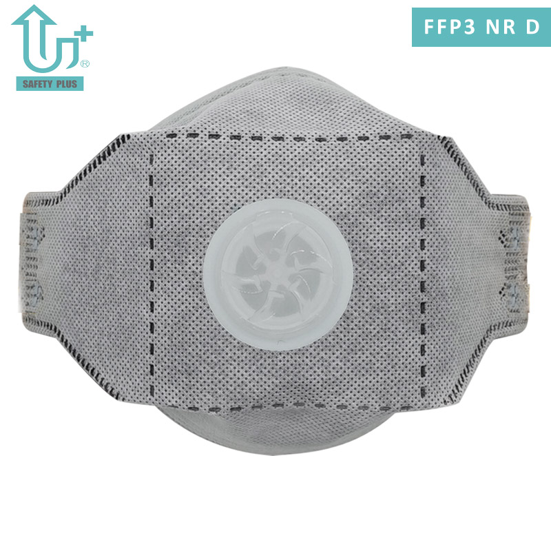 Desain Klip Hidung Aluminium Dapat Disesuaikan Uji Dolomit Katun Statis Peringkat Filter FFP3 Nr D Masker Pernapasan Pelindung Wajah Dapat Dilipat