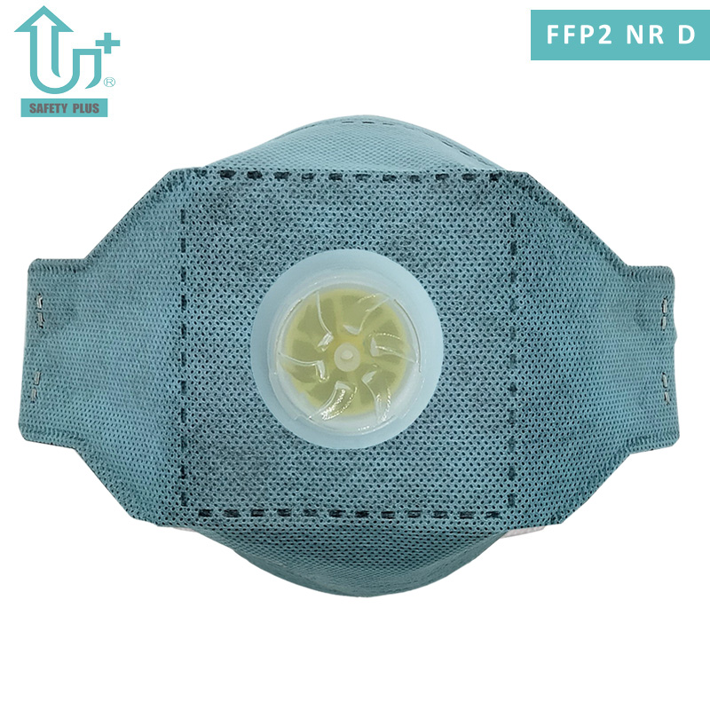 Bantalan Hidung PU FFP2 Nrd Filter Grade Anti Partikulat Dewasa Dapat Dilipat dengan Respirator Pelindung Karbon Aktif