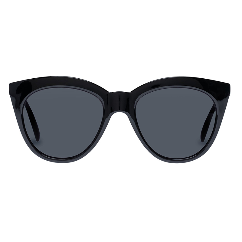 Kacamata hitam desain bentuk cateye modern berwarna hitam-5352