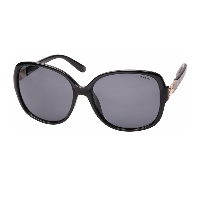 Kacamata hitam bingkai plastik persegi panjang fashion klasik 5900