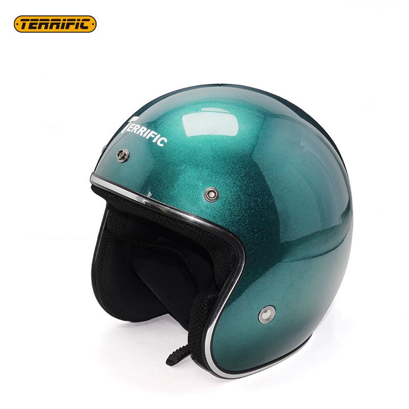 Helm sepeda motor berkualitas tinggi berbahan ABS DOT bersertifikat Helm sepeda motor Half Face