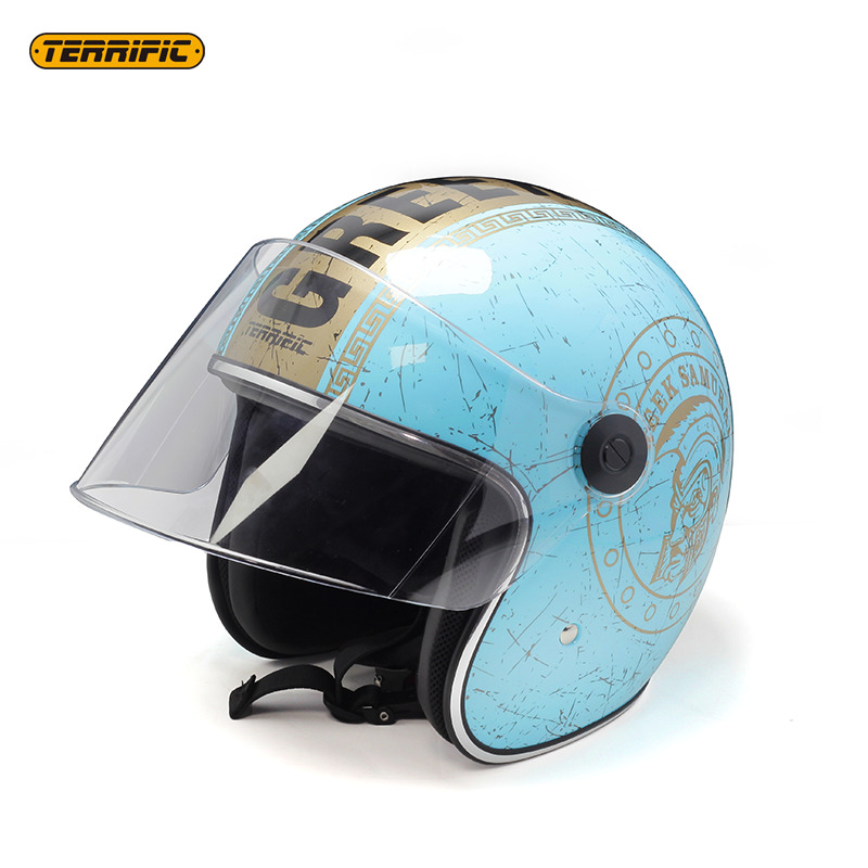 Helm Bentuk Keren Keluaran Baru Helm Berkendara Sepeda Motor Helm Tipe Asal Aksesori Motor Universal