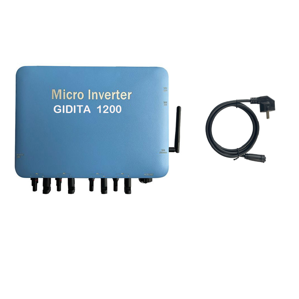WIFI Inverter Mikro On Grid Dengan Pemantauan Cloud Perlindungan Pulau Terisolasi 1200W 1300W 1400W 1500W