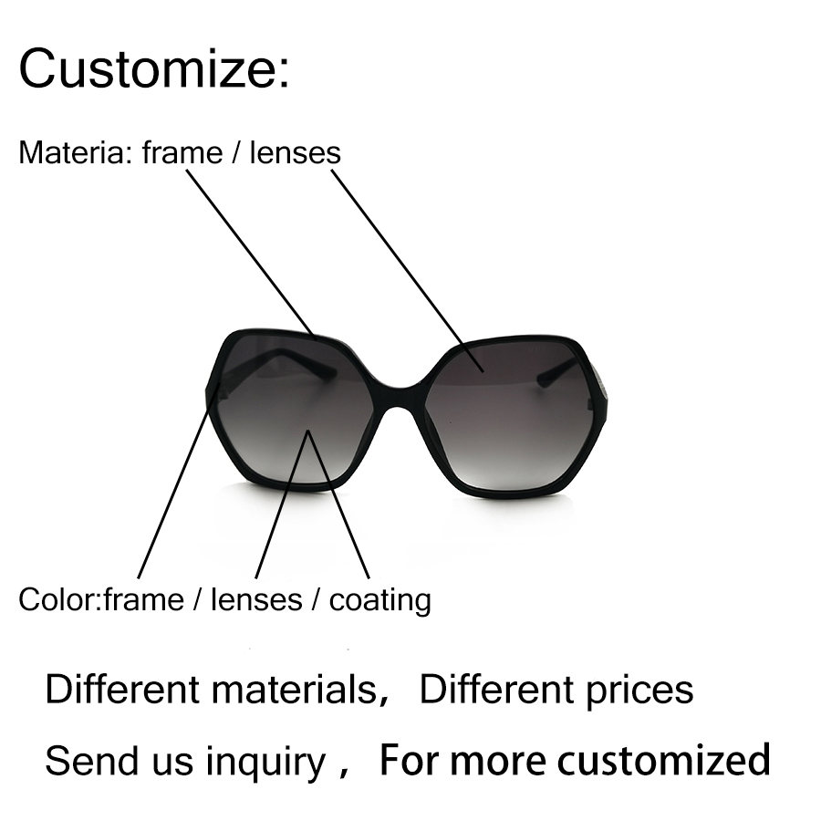 Kacamata Hitam Modis Kebesaran 2023 Kacamata Hitam Wanita Berkualitas Tinggi Logo Kustom Kacamata Hitam Definisi Tinggi
