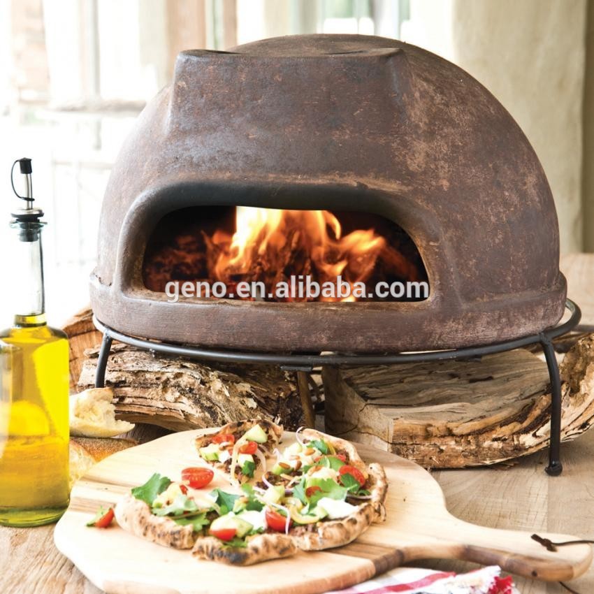 Grosir Populer Luar Ruangan Gaya Meksiko Oven Pizza Tanah Liat Untuk Dekorasi Taman