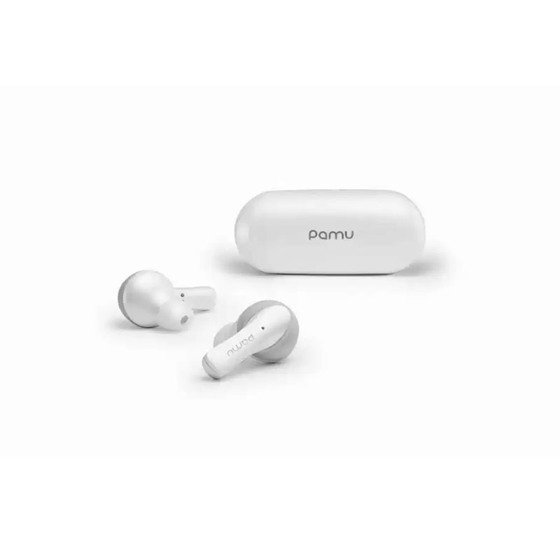 Pamu slide Mini Bluetooth 5.0 Earphone Nirkabel Benar dengan Kasus Pengisian Nirkabel